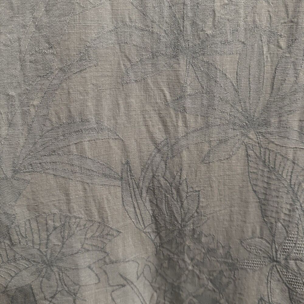 Tommy Bahama Men’s Blue 100% Silk Hawaiian Camp Shirt Floral Jacquard XXL - Picture 12 of 15